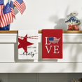 thumbnail image 3 of zeyuuu Stripe America Stars Love Patriotic 4th of July Kitchen Towels Dish Towels, 18x26 Inch Seasonal Summer Decoration Hand Towels Set of 4, 3 of 6