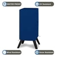 thumbnail image 4 of COVERS&ALL Vertical Square Electric Smoker Cover, 18 Oz Heavy Duty Waterproof UV & Weather Resistant Grill Cover, Outdoor Grill Protector with Air Vents & Drawstrings (23" W X 17" D X 33" H, Blue), 4 of 7