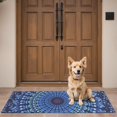 thumbnail image 4 of Bohemian Retro Floral Non-Slip Entryway Door Mat,Boho Indoor Decor Durable Low Plush Door Mat,Washable Welcome Rug for Patio Hallway Home Decor 16x47 Inches, 4 of 7