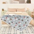 thumbnail image 3 of Catalonia Sherpa Throws Comfy Micro Mink Fleece Comfort Blanket 50x60 inch, Super Soft Plush Sofa Couch Reversible Bed TV, Caring Gift, 3 of 7
