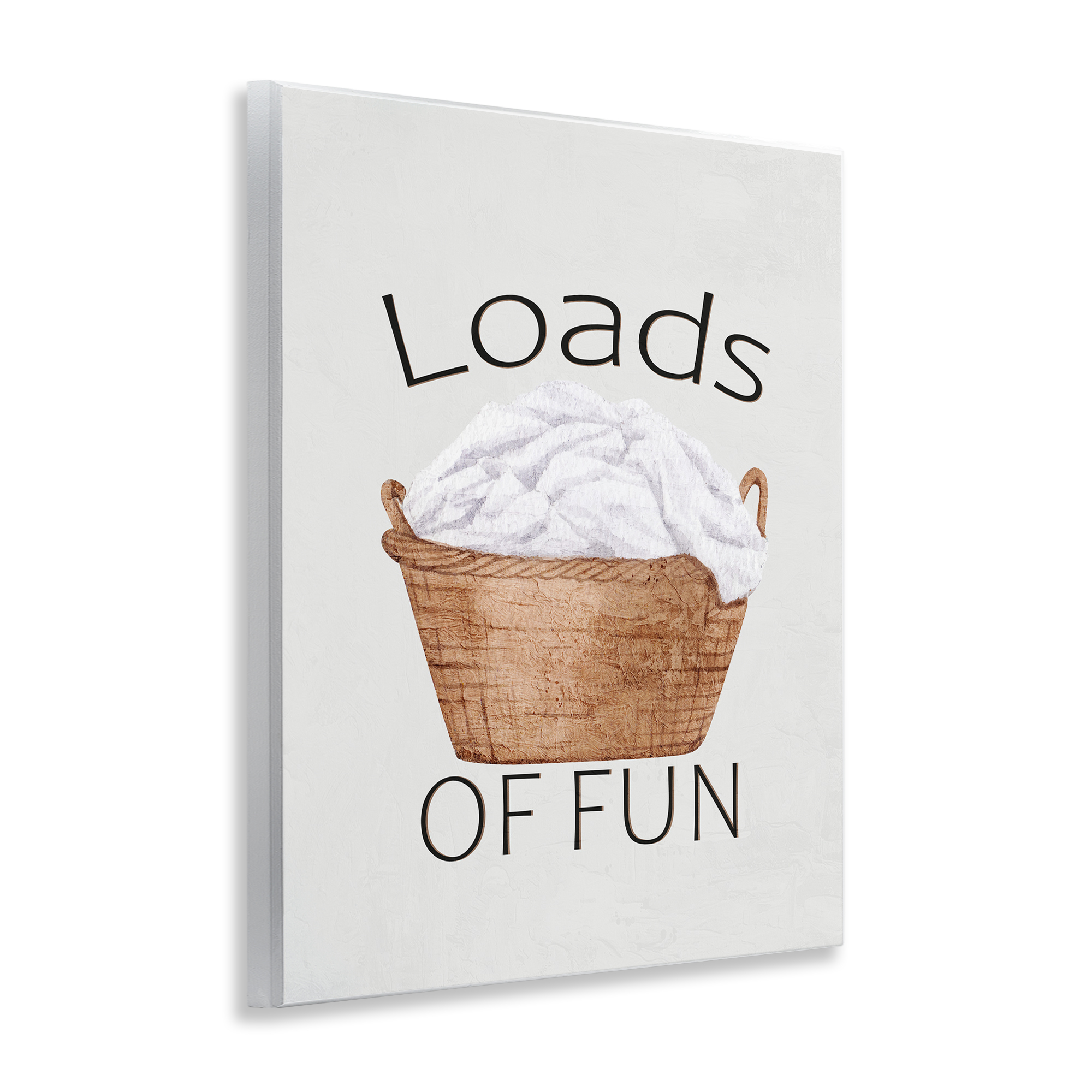 Loads Of Fun Laundry Basket Wall Plaque Art, design by Kim Allen
