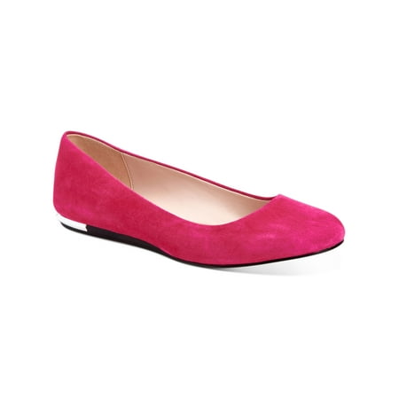 UPC 194060233734 product image for CALVIN KLEIN Womens Pink Metallic Comfort Kosi Round Toe Slip On Leather Ballet  | upcitemdb.com