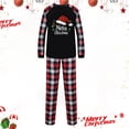 thumbnail image 2 of Odeerbi Christmas Pajamas for Family Holiday Plaid Long Sleeve Family Christmas Pajamas Matching Sets Dad Plaid Print Tops Pants Set Two-Piece Sleepwear Xmas Family Matching PJs Set Black, 2 of 5