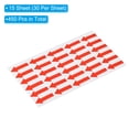 thumbnail image 3 of Small Arrow Sticker Label 1.2x0.5", 450 Pcs Adhesive Color Coding Decal, Red, 3 of 6