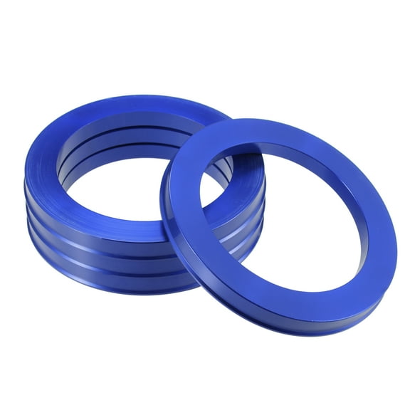 4 Pcs Car Hub Centric Rings OD 106mm to ID 78.1mm Hub Centric Rings Wheel Bore Center Spacer Blue