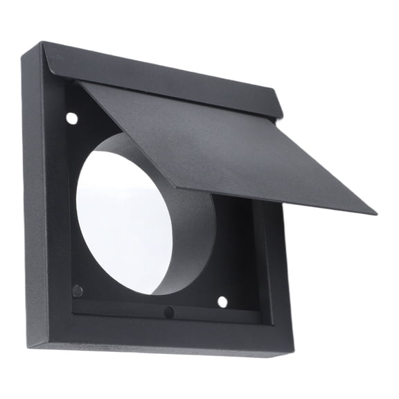 4 Inch Dryer Vent Cover with Magnetic Flap, Galvanized Steel Exhaust Guard for Noise Reduction & Animal Proofing, Gray