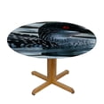 thumbnail image 3 of HAOXIT Loon Birds Round Decorative Tablecloth, Table, Coffee Table Tablecloth 46-50, 3 of 8