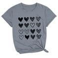 thumbnail image 2 of Meichang T-Shirts de la Saint-Valentin pour Femmes, T-Shirts Graphiques Mignons avec Cœur, Manches Courtes, Col Rond, Coupe Ample, T-Shirts de Fête, Cadeaux de la Saint-Valentin, 2 of 3