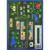 Joy Carpets 1414-01 Tiny Town Just for Kids Rug 10-ft 9-in 13-ft 2-in