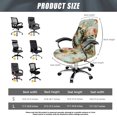 thumbnail image 7 of POLERO All-in-One High Back Computer Office Chair Slipcover, Vintage Butterfly Rose Pattern Brushed Elastic Fabric Easy Clean Office Chair Seat Cover for Gaming, 7 of 7