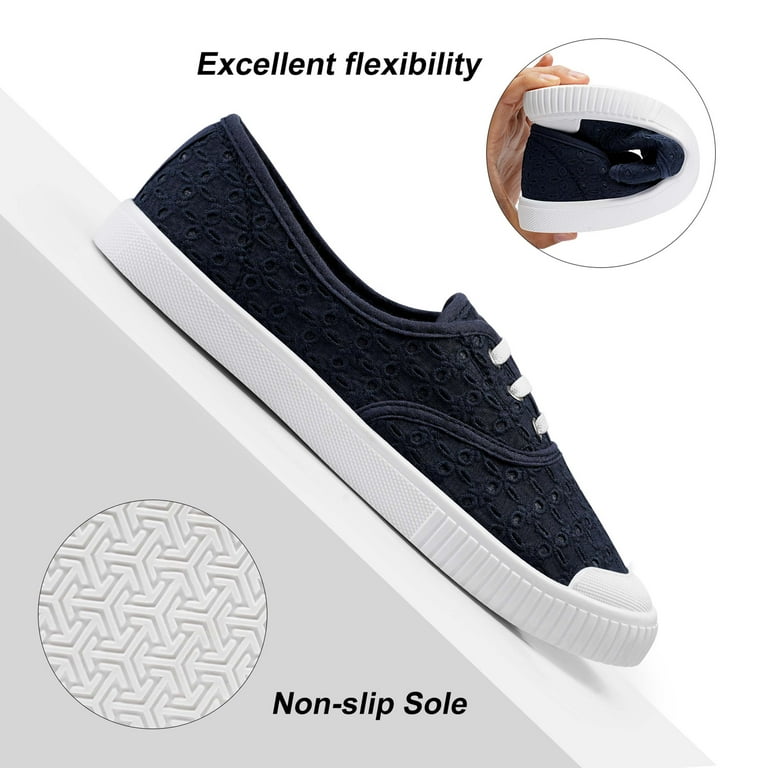 Harvest Land Women's Low Top Canvas Shoes Fashion Flat Slip Harvest Land Women's Low Top Canvas Shoes Fashion Flat Slip