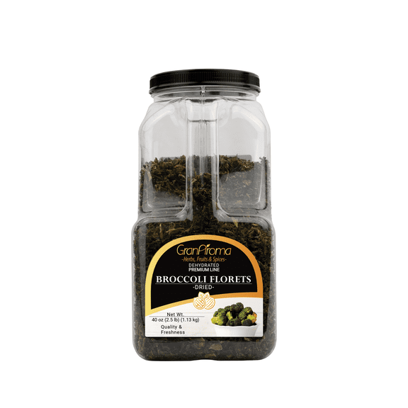 GranAroma, Dried Broccoli Florets, Ready-to-Use, Soups & Sauces 2.5 Pound, Broccoli