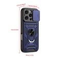 thumbnail image 4 of Elegant Choise Case with Screen Protectors for iPhone 16 Pro Max/16 Pro/16 Plus/16 Heavy Phone Cover with Ring Stand and Slide Camera Lens, Blue, 4 of 15
