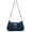 Blue, variant on Hotian Black Handbag for Women Top Buckle Suede Shoulder Bags with Chain Purses
