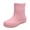 Pink, variant on Women Short Rain Boots Pvc Waterproof Durable Non Slip Outdoor Clogs For Gardening Travel Daily Use, Brown