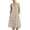 Beige summer dress, variant on Women Button Down Sundress Trendy Sleeveless V Neck Collared Tank Dress 2026 Summer Cotton Shirt Dresses with Pockets Navy,M