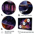 thumbnail image 3 of Designart "Neon Nocturne On The Purple Piano" Music Floater Framed Canvas Wall Art, 3 of 5
