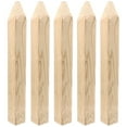 thumbnail image 1 of 5 estacas de madera duraderas para medir la construcción y decorar la cerca del jardín., 1 of 7