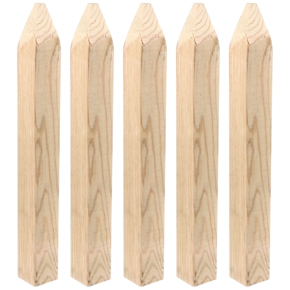Grading Stakes Wood Color 5Pcs 11.8X1.2X1.2In For Ground Insertion