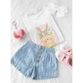 thumbnail image 7 of Cute Pink Easter Bunny T-Shirt Toddler -Image by Shutterstock,  4 Toddler, 7 of 7