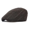 thumbnail image 1 of Boinas de moda para hombre 2022 primavera Otoño Invierno a prueba de viento calle Newsboy boina sombrero Retro Inglaterra sombrero hombres sombreros gorras de pintor con visera Gao Jinjia LED, 1 of 2