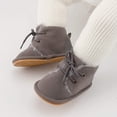 thumbnail image 2 of HsdsBebe?Baby?Boys?Girls?Oxford?Shoes?PU?Leather?Soft?Rubber?Sole?Sneakers??Anti-Slip?Toddler?Ankle?Boots?Infant?Walking?Shoes Moccasins, 2 of 7