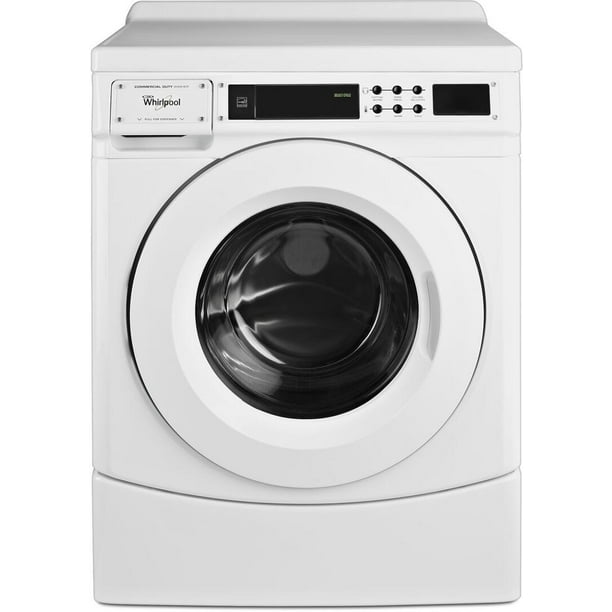 Whirlpool CHW9160GW 27 Inch Commercial Front Load Washer