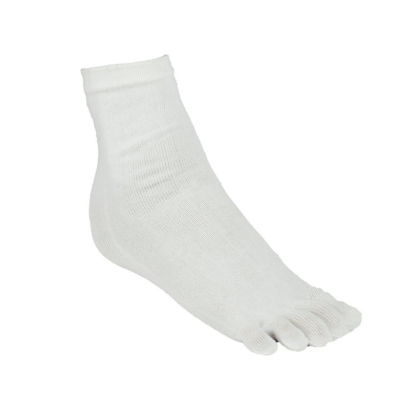 Hot Men Socks Fashion Sheer White Mens Pure Cotton Toe Calcetines Five  Finger Socks Breathable Comfortable Brand Business Socks