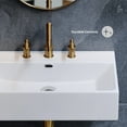 thumbnail image 5 of Claire 24" Rectangle Wall-Mount Bathroom Sink with 8" Widespread Holes, 5 of 12