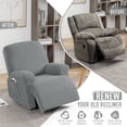 thumbnail image 4 of XUELC Lounge chair elastic single seat shaker velvet waterproof chair cover soft sofa with elasticized furniture protection cover, 4 of 11