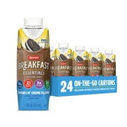 Carnation Breakfast Essentials Complete Nutritional Drink Cookies N Crème Flavor 8 Oz Bottle 24 Ct