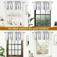 thumbnail image 6 of Porch & Den  Nova Ink Blue Brush Stroke Pattern Blackout Valance Pink Yellow 18"L x 52"W, 6 of 6
