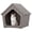 Gray, variant on Bifanuo Weatherproof Outdoor Cat House - Insulated Resin Shelter for Indoor & Feral Cats