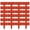 Red, variant on Yardvibe 24PC Garden Fence, 9.8"x9" Stone-Look Plastic Retaining Edging Border, Grey Cobbled Effect Landscape Decor for Flower Bed Path Lawn Outdoor Yard Grass Edge (Gray)