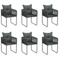 thumbnail image 2 of vidaXL 5 Piece Garden Dining Set Black, 2 of 5