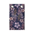 thumbnail image 1 of Floral Hanging Pocket Organizer, Vintage Theme Meadow-Sweet and Oak Flowers Fresh Spring Shades, Printed Polyester Storage Bag with Pockets, 9" x 16", Night Blue Pale Pink, 1 of 2