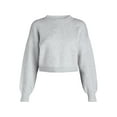 thumbnail image 5 of Madden NYC Women's Shimmer Crewneck Sweater with Long Sleeves, Sizes XXS-XXL, 5 of 5