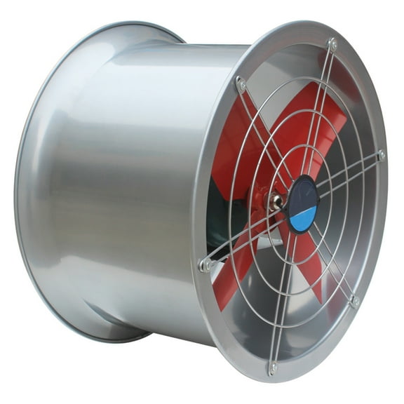 INTBUYING 20" Axial Fan Cylinder Pipe Fan for Dusting Ventilating 220V 370W 6000m³/H