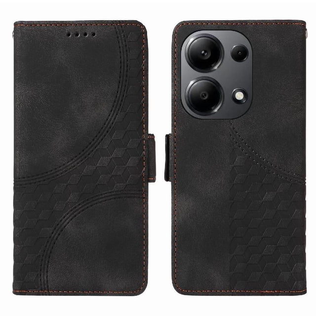 Funda GANGXUN para Xiaomi Redmi Note 13 Pro 4G con diseño acolchado elegante, cuero PU, protección total y ajuste preciso