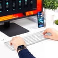 thumbnail image 2 of iClever Wireless Keyboard and Mouse, GK08 Wireless Keyboard Mouse Combo, Ergonomic, Quiet, Full Size Design with Number Pad, 2.4G Connection Slim Mac Keyboard and Mouse for Windo, 2 of 8