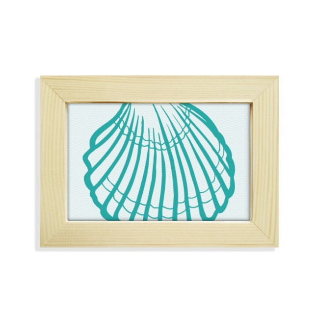 Venera la vida marina verde ilustración Escritorio de madera Arte Pintura 5x7 pulgadas marco de foto foto