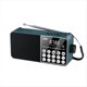 thumbnail image 1 of Altavoz Portátil con Radio Compatible con Tarjeta TF, Radio FM Digital, Pantalla LED, Reproductor de MP3 Estéreo para Personas Mayores, Color Azul Pavo Real., 1 of 10