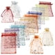 thumbnail image 1 of 100 Uds bolsas de Organza con cordón bolsas de joyería multiusos bolsas de recuerdo de fiesta de boda bolsas con cordón para joyería, 1 of 5
