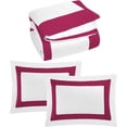 thumbnail image 2 of BedDecor 3 Piece Luxury Multi Box (Hot Pink, Full/Queen) 800 TC 100% Long Staple Egyptian Cotton Made Duvet Set, 2 of 5