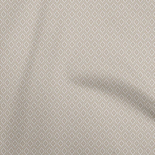 oneOone Rayon Light Brown Fabric Block Craft Projects Decor Fabric Printed By The Yard 56 Inch Wide-R3