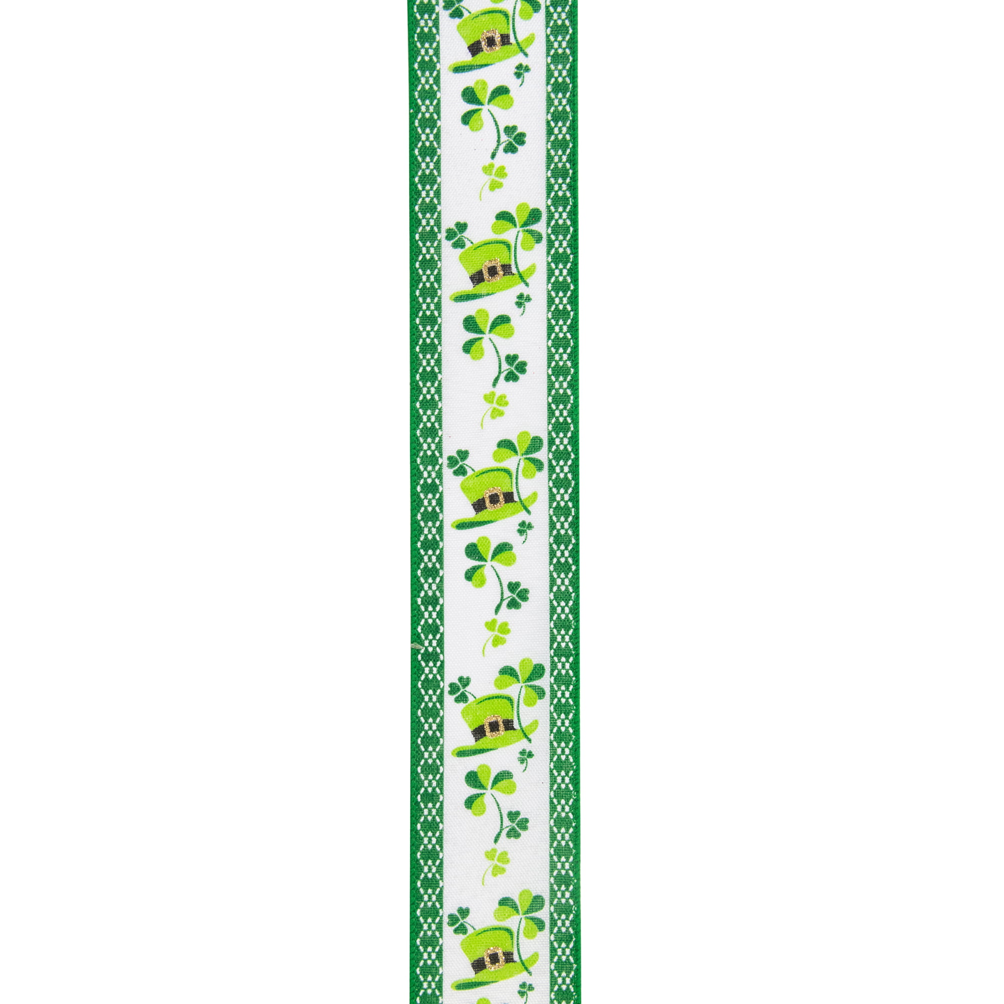 Patrick/'s Day Ribbon St Green Ribbon 2 12 Wired Ribbon Clover Ribbon Shamrock Ribbon Wired Ribbon 10 Yard Roll