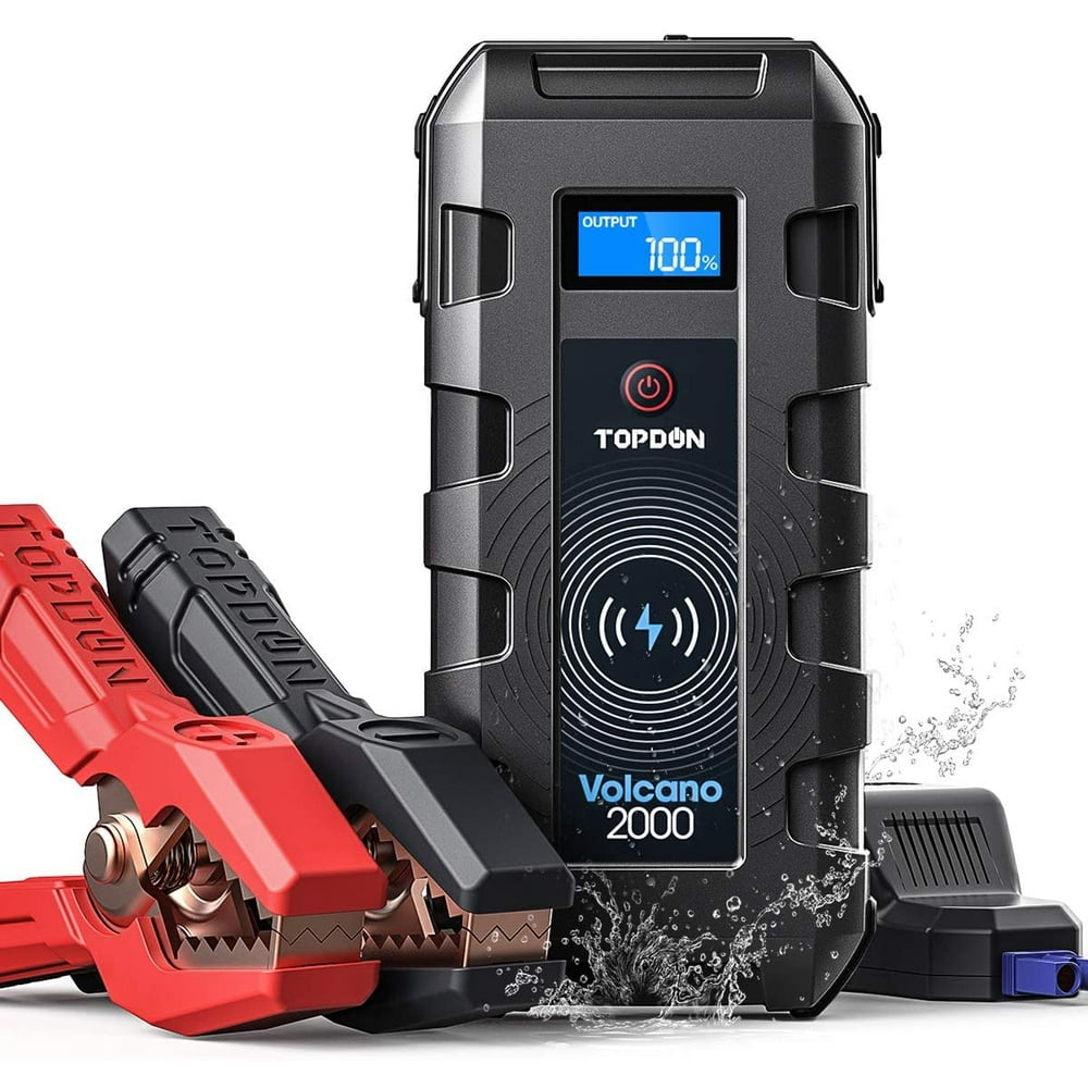 Jump Starter Car Battery Pack Portable, TOPDON VOLCANO2000 12V Auto