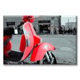 thumbnail image 1 of Cuadro Canvas Pixtreats listo para Colgar tipo galería Vespa Roja 40X60 cm, 1 of 4