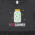 thumbnail image 4 of Inktastic I Love Summer Cute Fireflies Girls Toddler Dress, 4 of 5