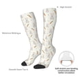 thumbnail image 4 of Rateoe Retro Rabbit Pattern Women’s Knee High Crew Socks,Trouser Socks Comfortable, Breathable, Moisture-Wicking and Soft, 4 of 6